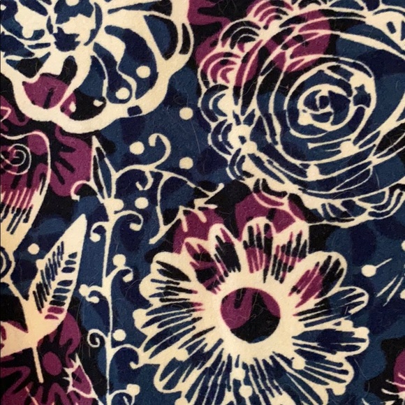 LLR Floral Irma - S Navy, plum & Ivory- legging - Picture 2 of 5